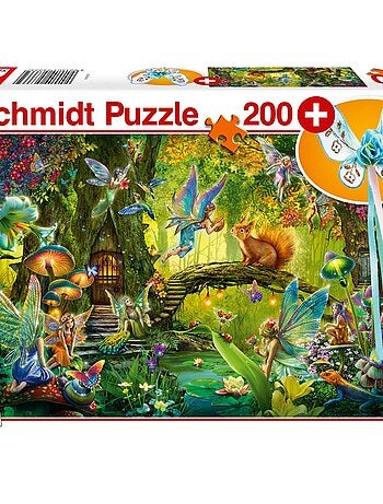 Puzzle 200 pièces : Fées dans la forêt, avec baguette magique