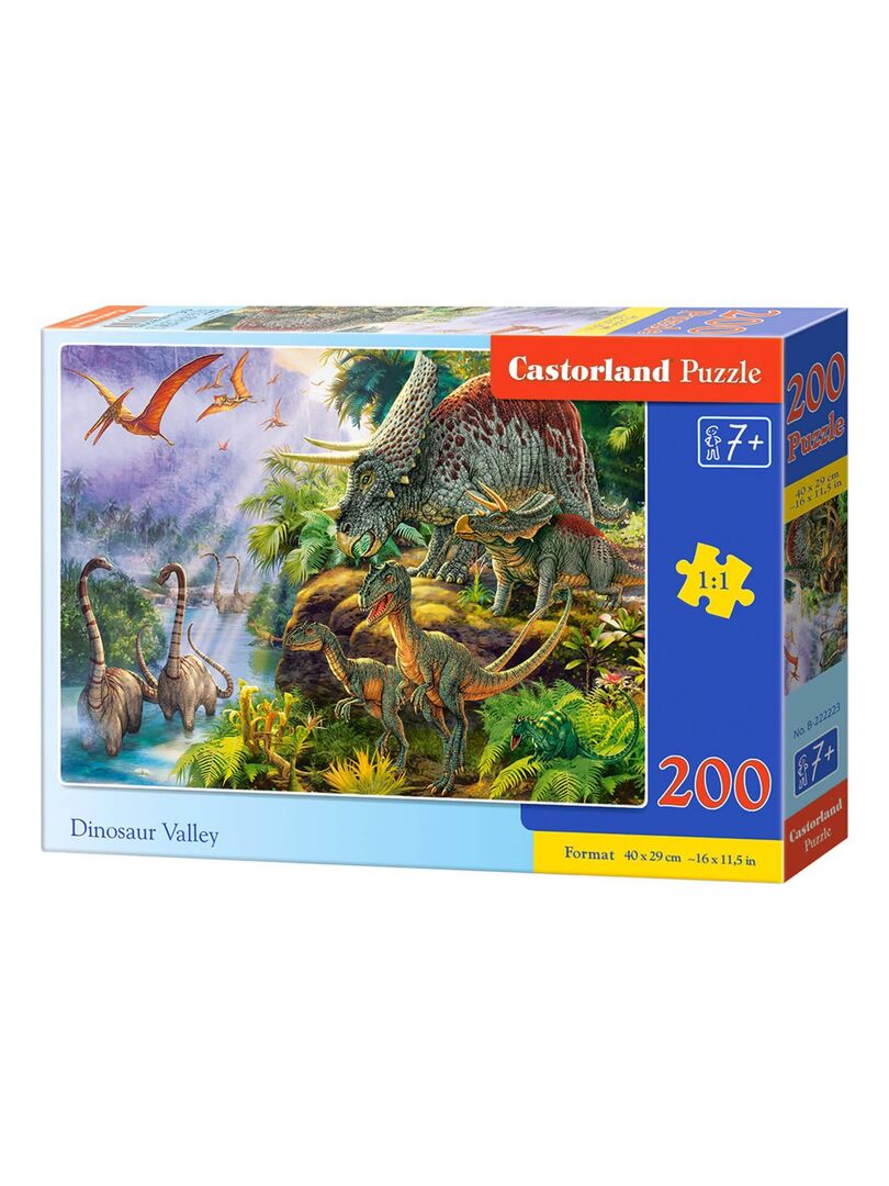 Puzzle 200 pièces : Découvre les dinosaures - N/A - Kiabi - 16.60€