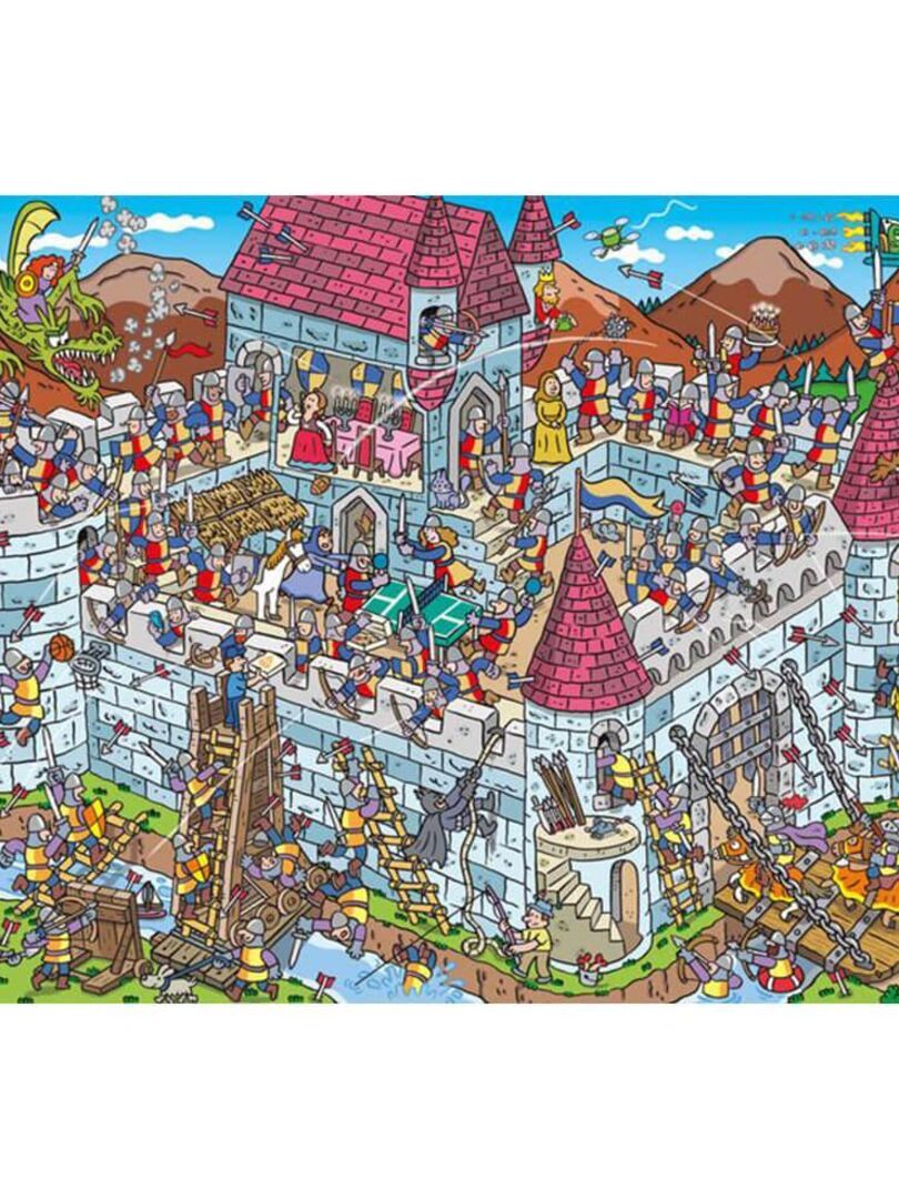 Puzzle 200 pièces : Vue sur le château des chevaliers - N/A