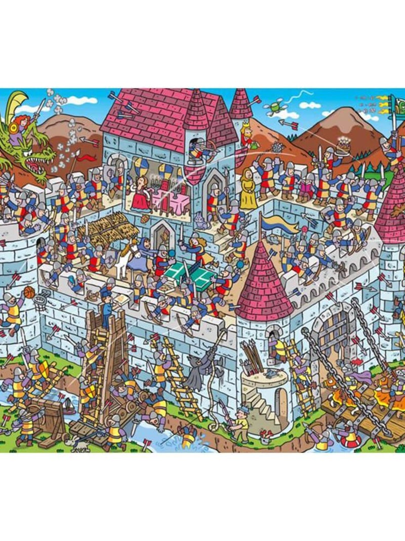Puzzle 200 pièces : Vue sur le château des chevaliers N/A - Kiabi