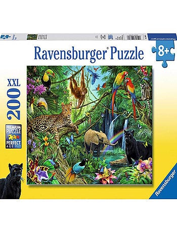 Puzzle 200 pièces XXL : Animaux de la jungle
