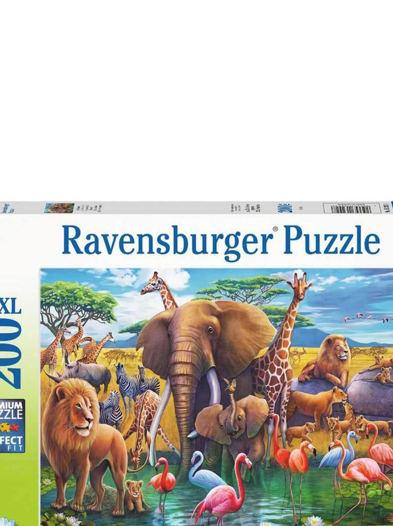 Puzzle 200 pièces XXL : En plein safari N/A - Kiabi