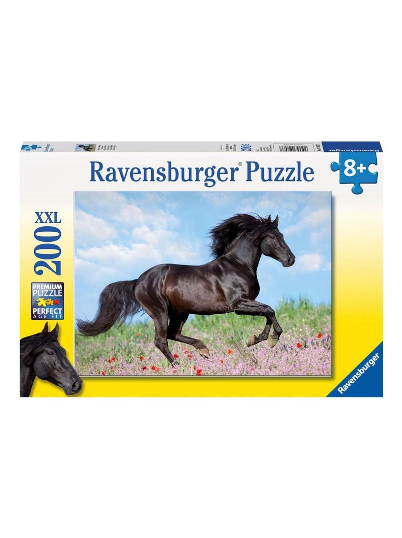Puzzle 200 pièces XXL : Etalon noir N/A - Kiabi