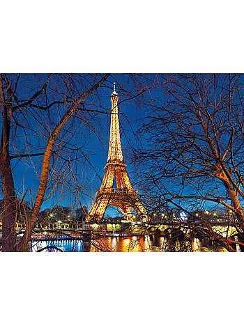 Puzzle 2000 pièces - tour eiffel illuminée - clementoni