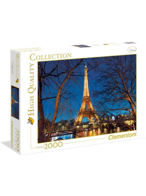 Puzzle 2000 pièces : Tour Eiffel illuminée - Kiabi