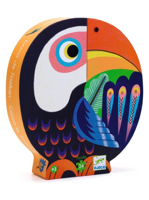 Puzzle 24 pièces Coco le toucan - Kiabi