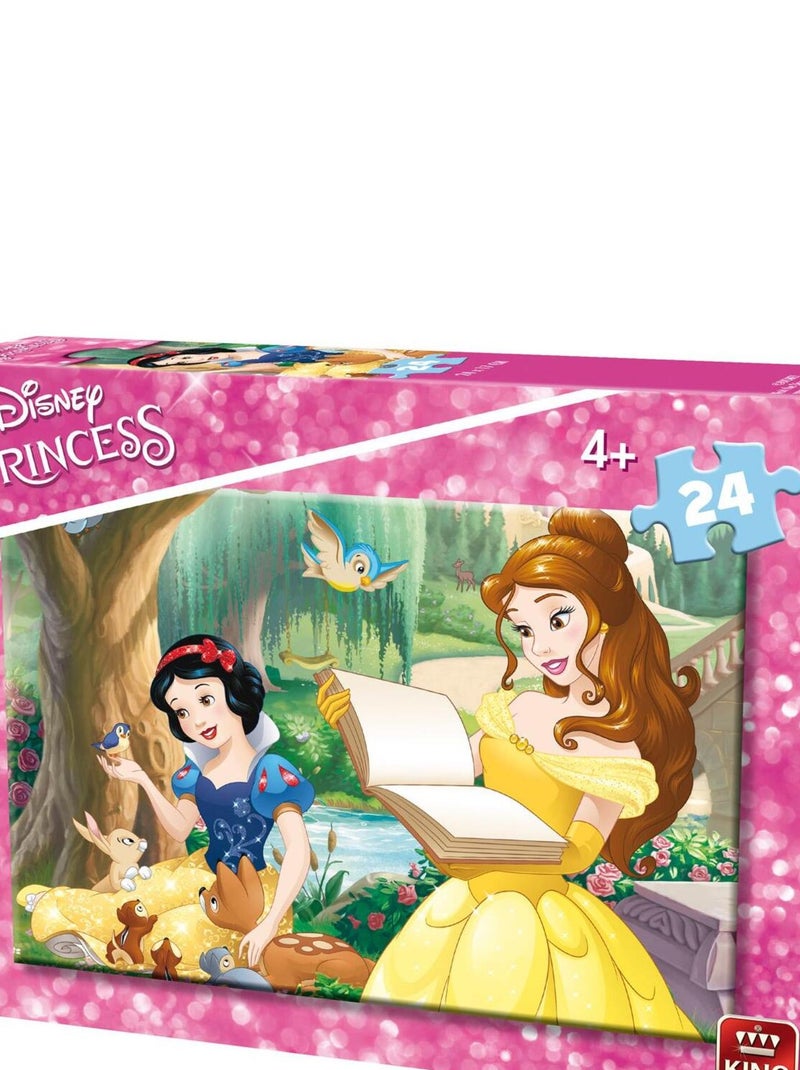 Puzzle 24 pièces : Princesses Disney : Belle et Blanche-Neige N/A - Kiabi