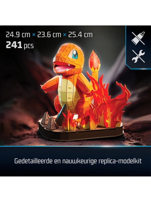 Puzzle 241 Pièces 4D Salamèche Pokémon - Kiabi