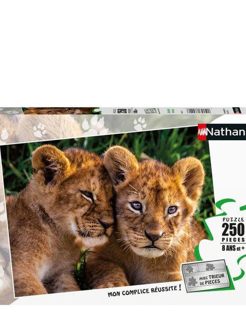 Puzzle 250 pièces : adorables lionceaux - Kiabi