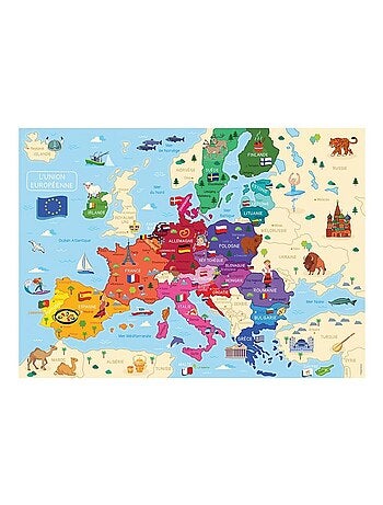 Puzzle 250 pièces : Carte d'Europe