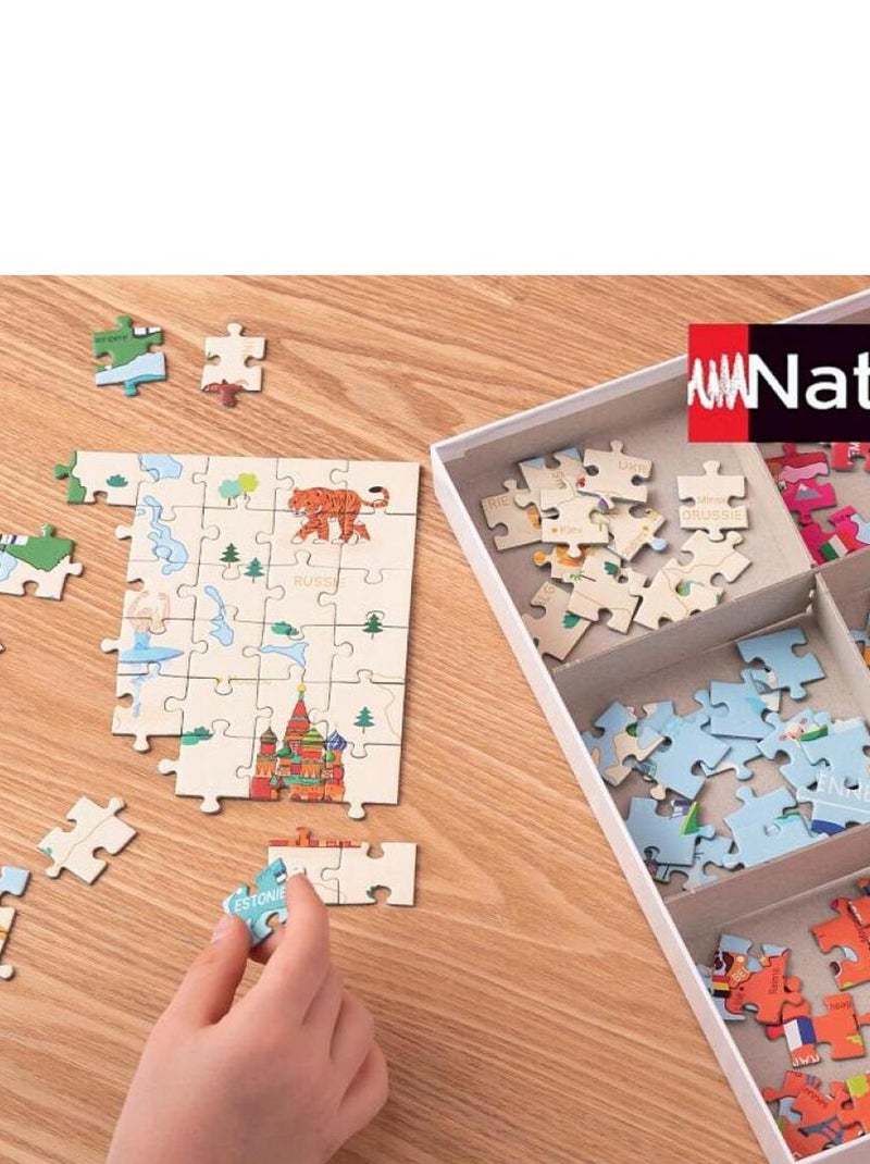Puzzle 250 pièces  : Carte d'Europe N/A - Kiabi