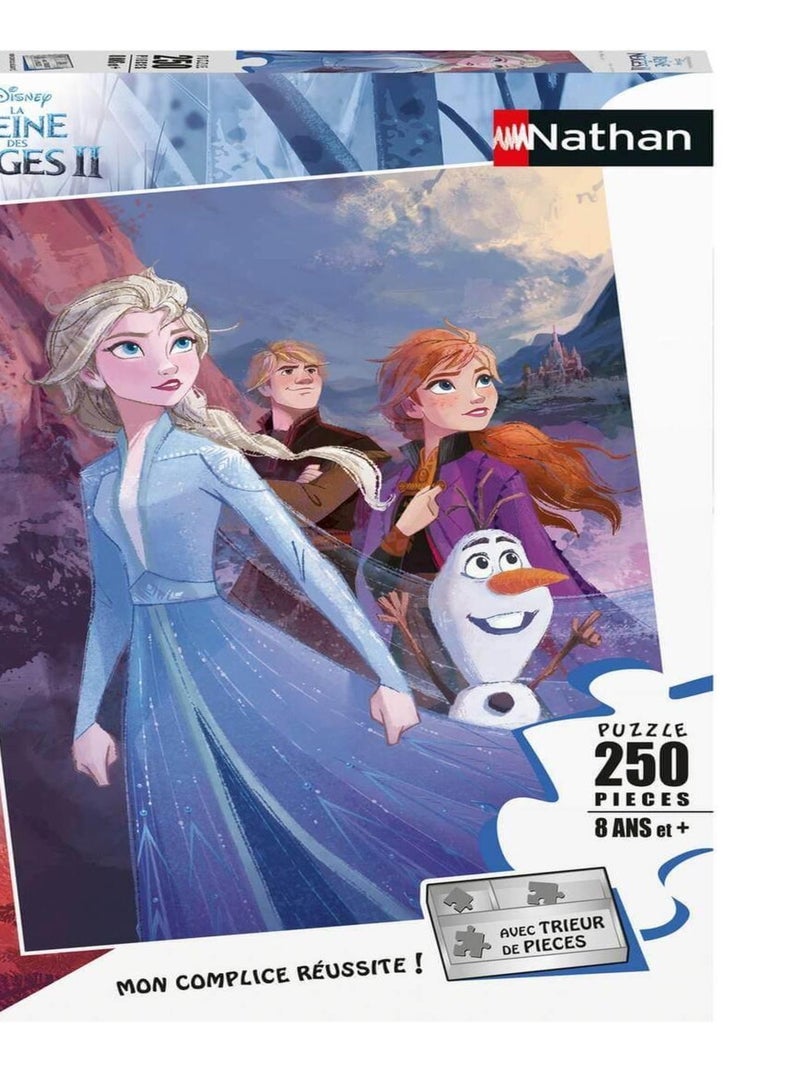 Puzzle 250 pièces reine des neiges : prêts pour l'avenir N/A - Kiabi
