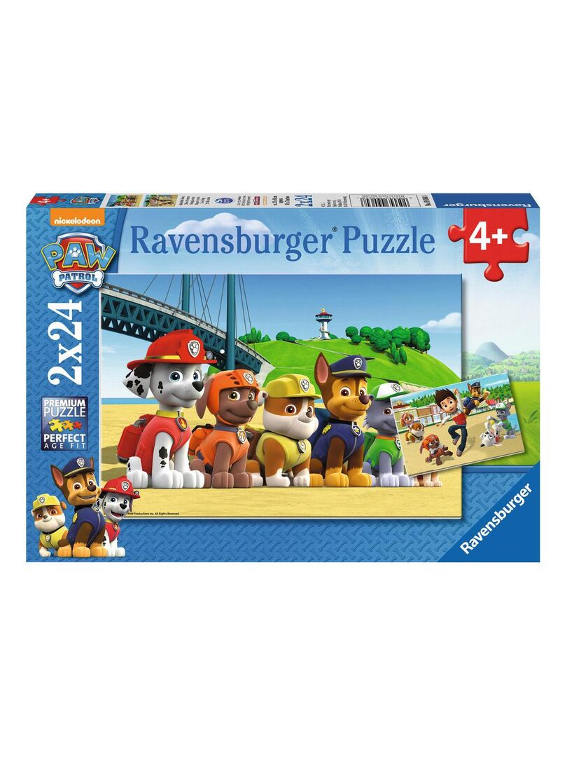Puzzle 2 x 20 pièces : Pat' Patrouille (Paw Patrol) - N/A - Kiabi - 15.41€
