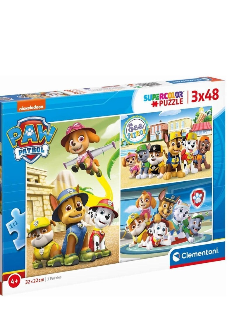 Puzzle 3 x 48 pièces : Pat'Patrouille N/A - Kiabi