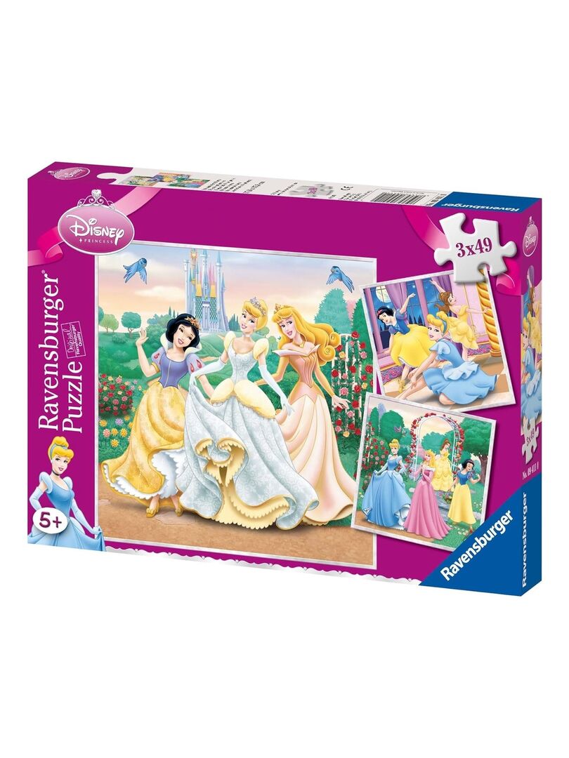 Puzzle 3 x 49 pièces - Disney Princesses - N/A - Kiabi - 18.97€