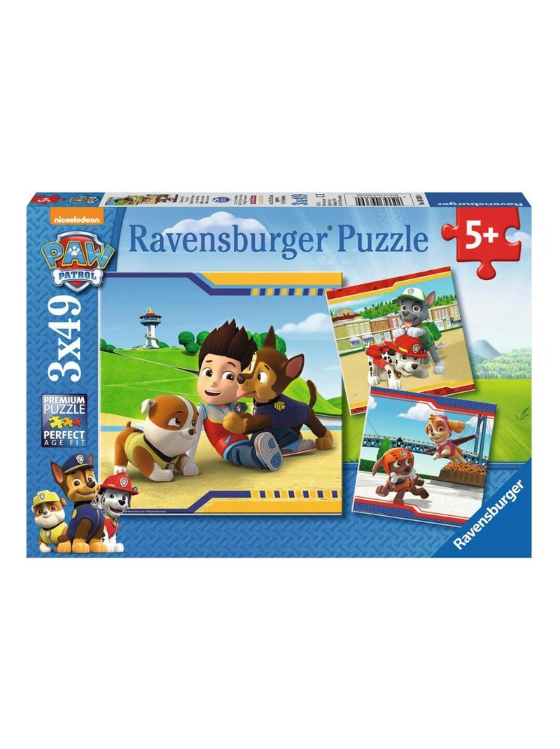 Puzzle 3 x 49 pièces : Pat'Patrouille : Héros à fourrure N/A - Kiabi