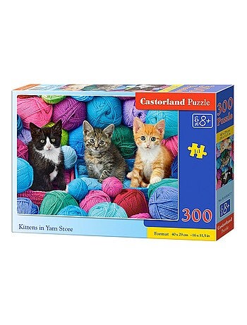 Puzzle 300 pièces : Chatons dans le magasin de laine