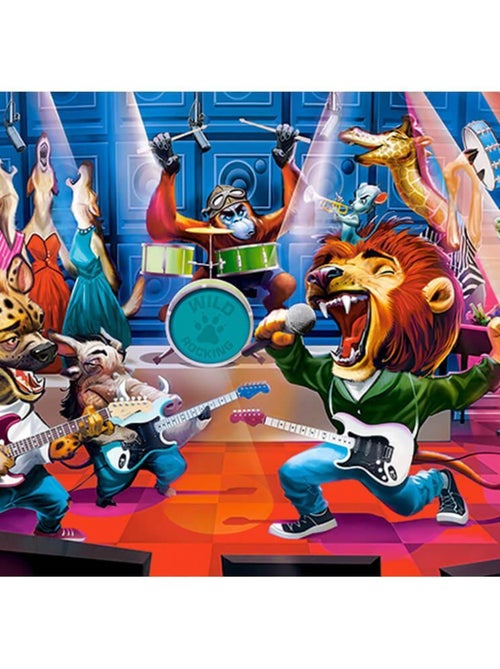 Puzzle 300 pièces : Concert Animal Rock - Kiabi