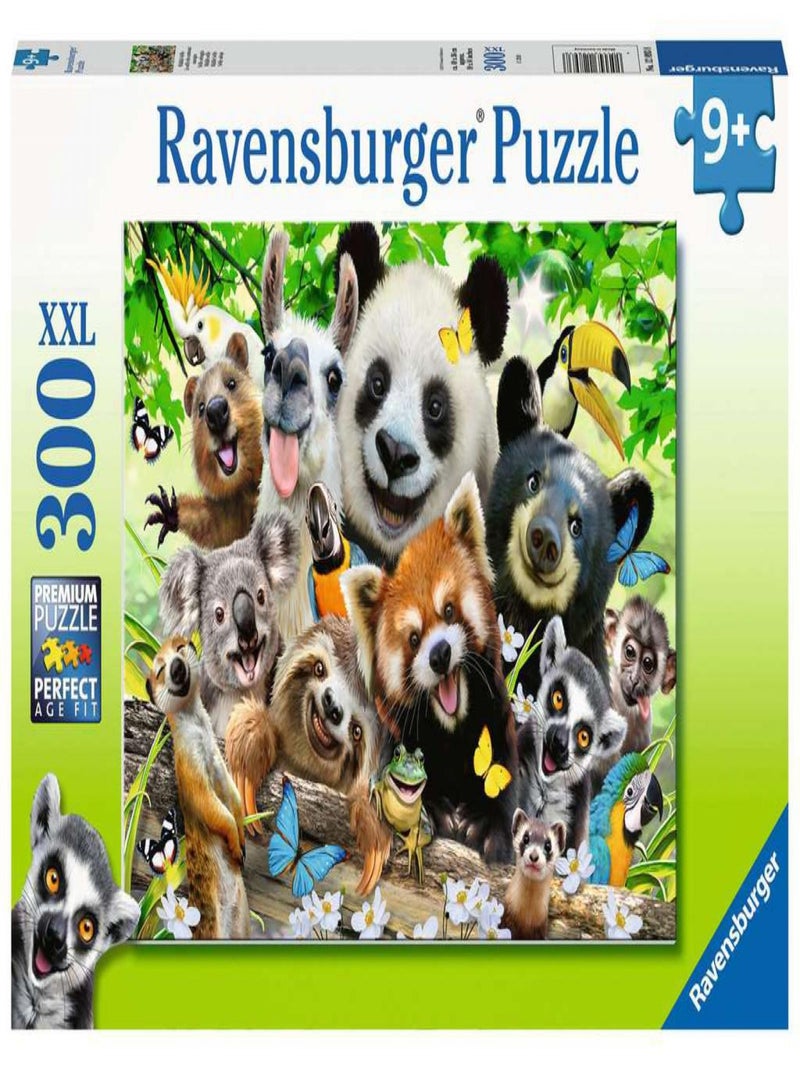Puzzle 300 pièces XXL - Le selfie des animaux sauvages N/A - Kiabi