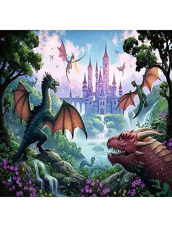Puzzle 300 pièces XXL : Dragon magique