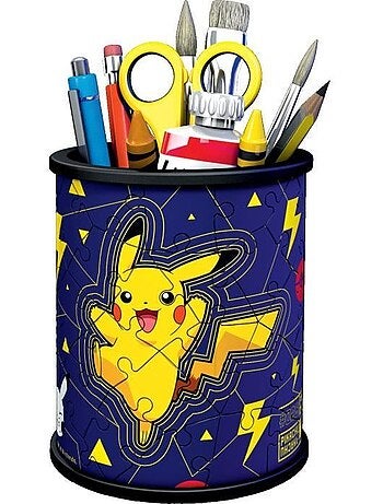 Puzzle 3D - 54 pièces : Pot à crayons : pokémon