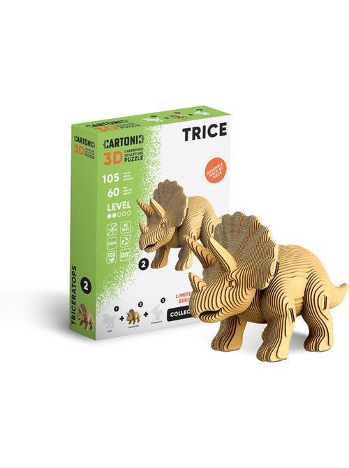 Puzzle 3d 105 pièces tricératops - Kiabi
