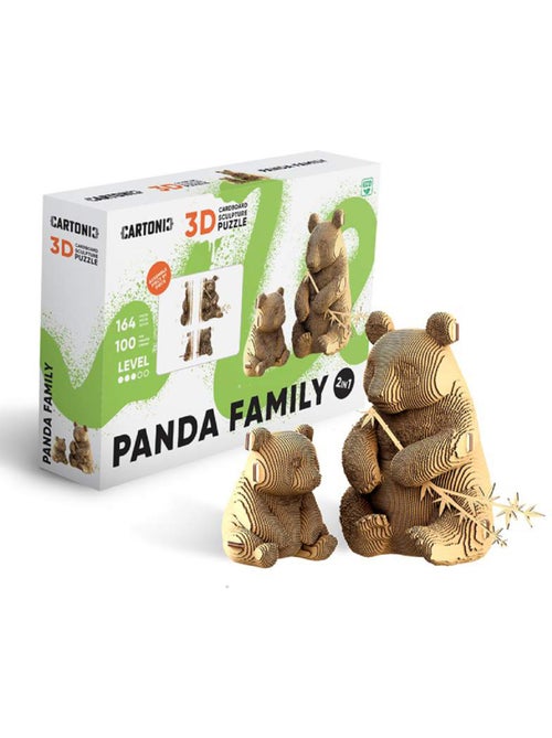 Puzzle 3d 164 pièces famille pandas - Kiabi
