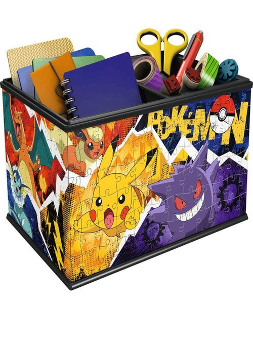 Puzzle 3D 216 pièces : Boite de rangement - Pokémon - Kiabi