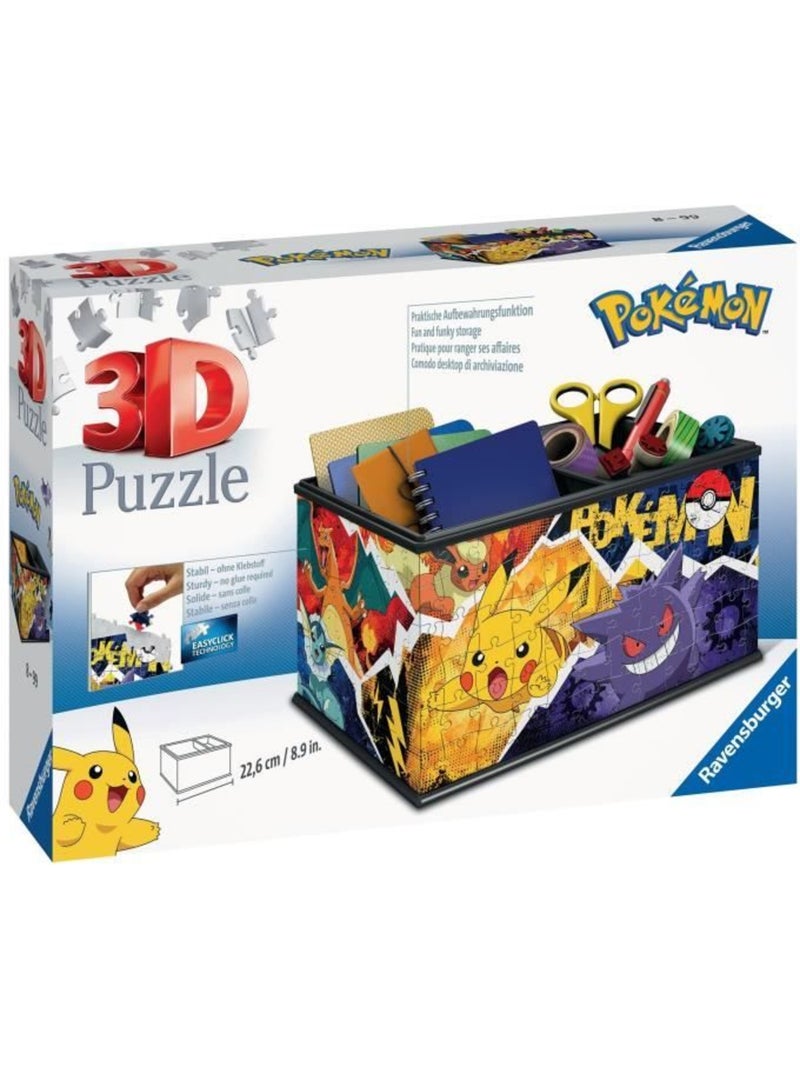 Puzzle 3D 216 pièces : Boite de rangement - Pokémon N/A - Kiabi