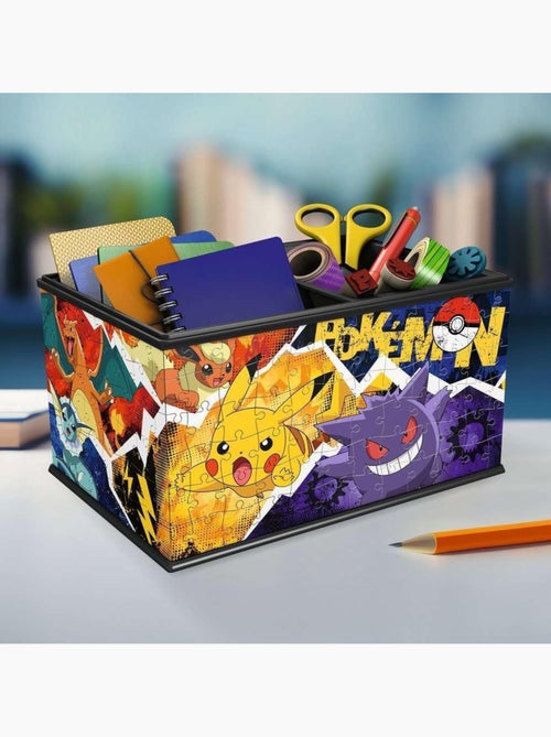 Puzzle 3D 216 pièces : Boite de rangement - Pokémon - Kiabi
