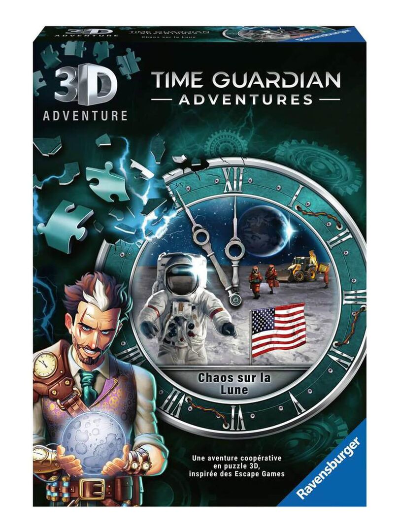 Puzzle 3D 216 pièces : Time Guardian Adventures : Chaos sur la Lune N/A - Kiabi