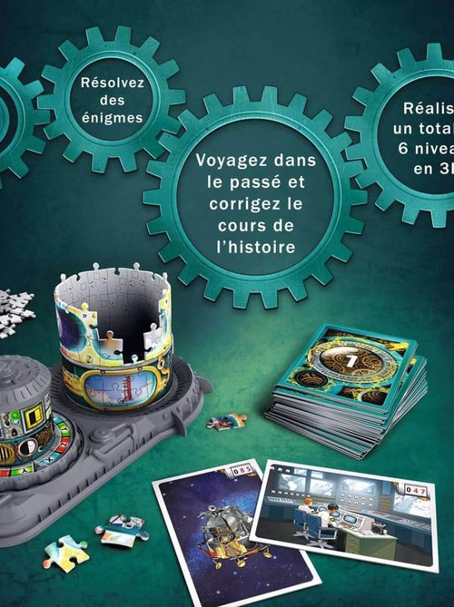 Puzzle 3D 216 pièces : Time Guardian Adventures : Chaos sur la Lune - Kiabi