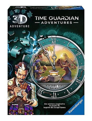 Puzzle 3D 216 pièces : Time Guardian Adventures : Un monde sans chocolat - Kiabi