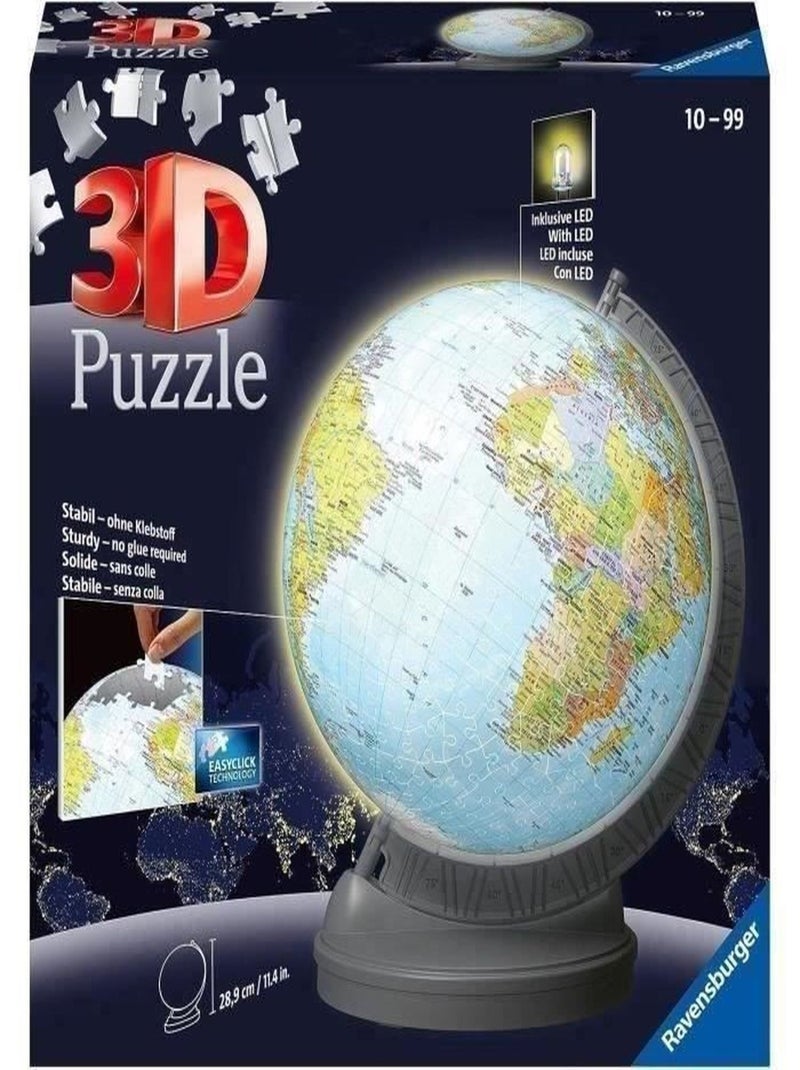 Puzzle 3D Ball éducatif - Globe terrestre lumineux - Ravensburger N/A - Kiabi