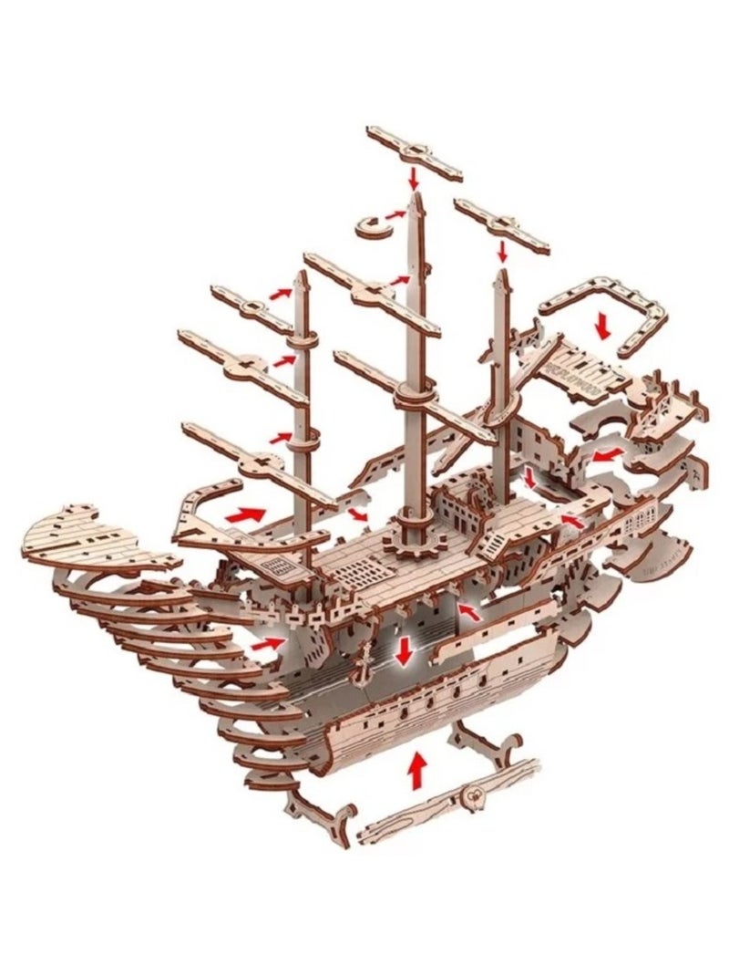 Puzzle 3D Bateau pirate N/A - Kiabi