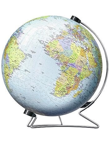 Puzzle 3d globe 540 pièces - ravensburger - éducatif pour enfants - sans colle - dès 12 ans