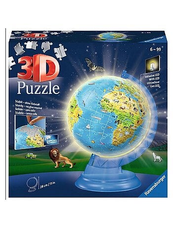 Puzzle 3d Globe Illumine 180p - Kiabi