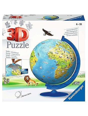 Puzzle 3d Globe Terrestre 180 Pieces - Kiabi