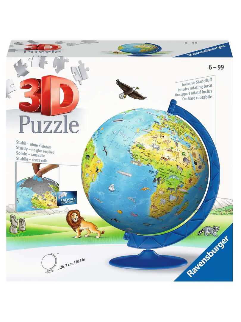 Puzzle 3d Globe Terrestre 180 Pieces N/A - Kiabi