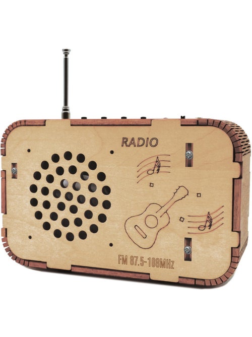 Puzzle 3D Poste de Radio en bois - Kiabi