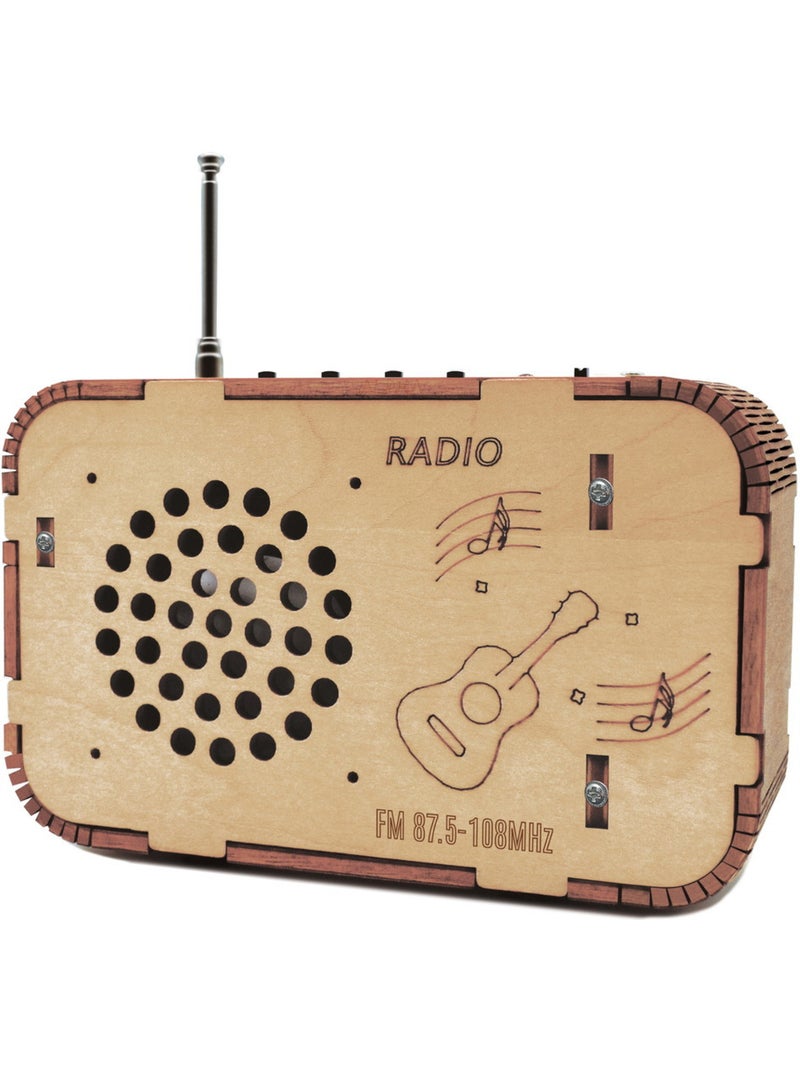 Puzzle 3D Poste de Radio en bois N/A - Kiabi
