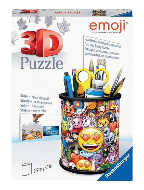 Puzzle 3d pot à crayons - emoji - Kiabi