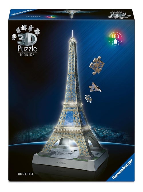 Puzzle 3D Tour Eiffel illumin?e 216 pcs - Kiabi