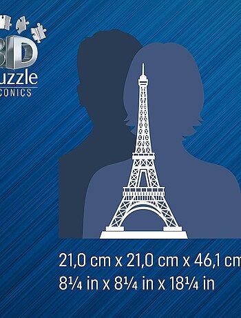 Puzzle 3D Tour Eiffel illuminée 216 pcs