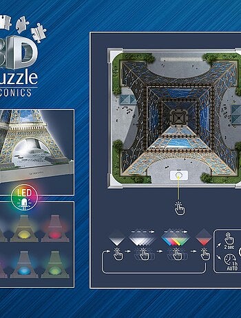 Puzzle 3D Tour Eiffel illuminée 216 pcs