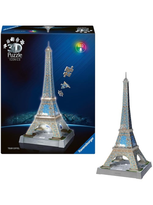 Puzzle 3D Tour Eiffel illuminée 216 pcs - Kiabi