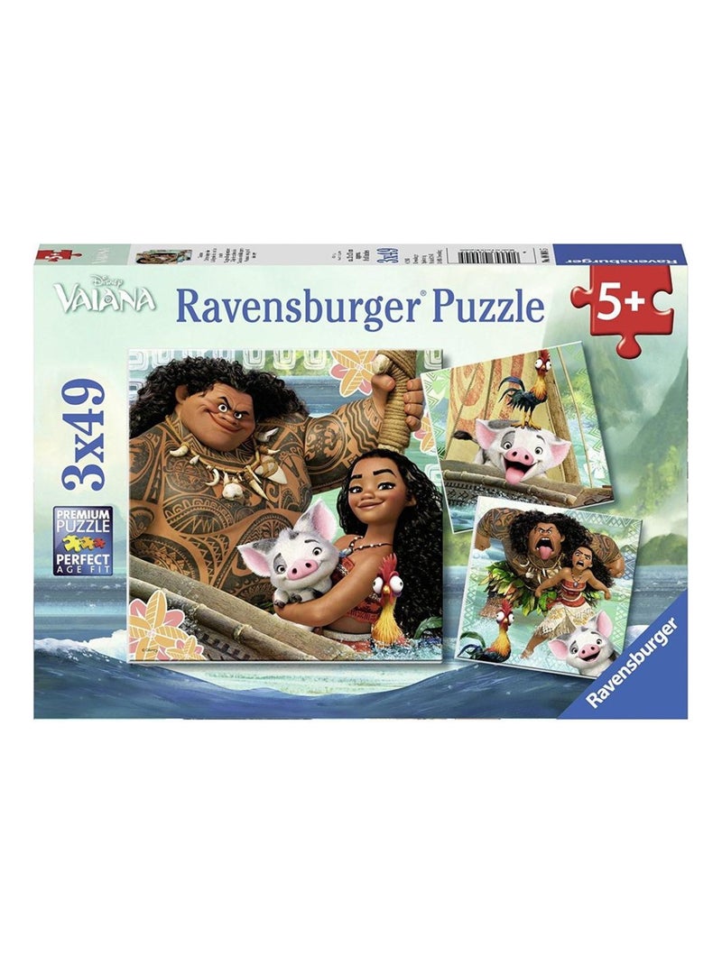 Puzzle 3x49 p La legende du bout du monde Vaiana N/A - Kiabi