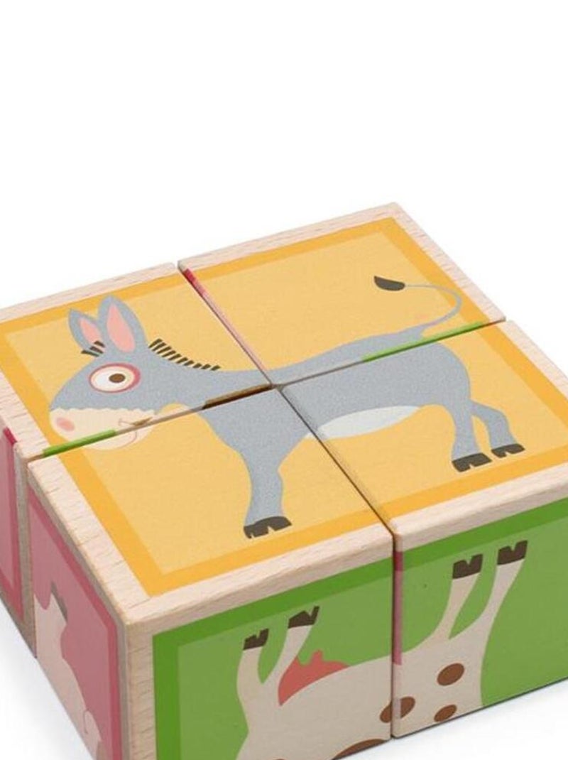 Puzzle 4 Blocs Ferme N/A - Kiabi
