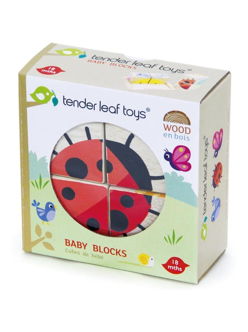 Puzzle 4 cubes Beige - Kiabi