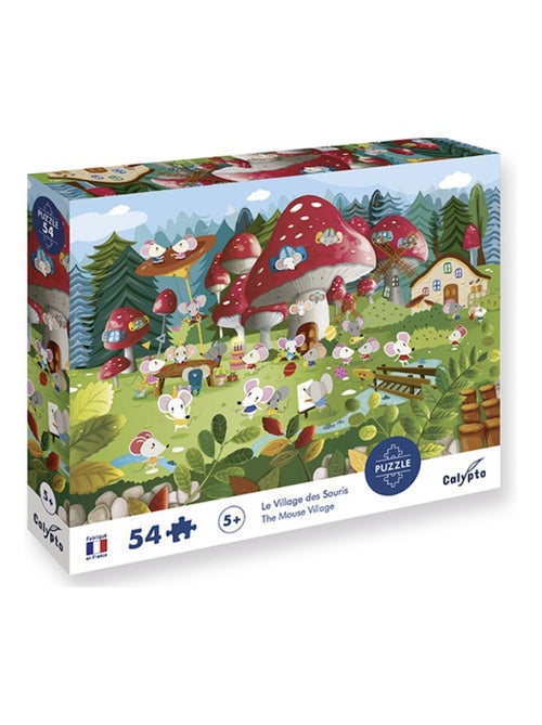 puzzle 4 pieces le village des souris - Kiabi